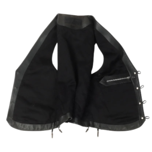 Black 1993 Vintage Leather Vest | Chrome Hearts view 3