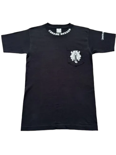 2000s Chrome Hearts Dagger Pocket Neck Logo Tee