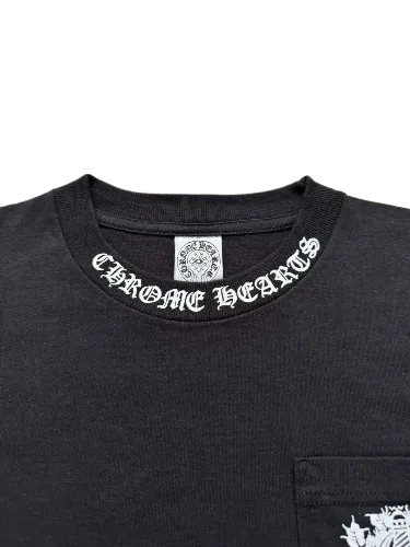 2000s Chrome Hearts Dagger Pocket Neck Logo Tee view 4