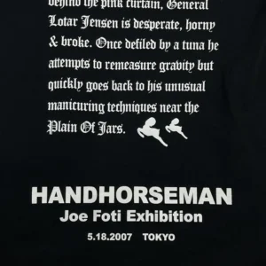 Chrome Hearts 2007 Joe Foti Hand Horseman Skull Black Tee view 4