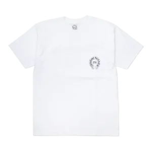 2007 Chrome Hearts Scroll Logo Tee White view 2