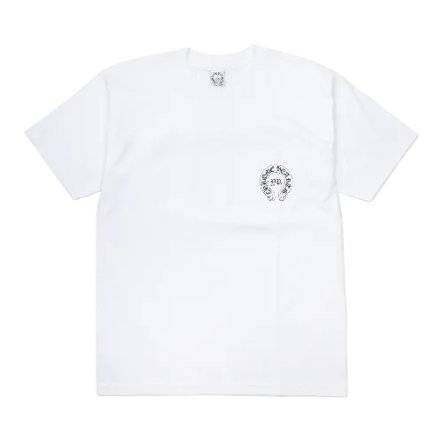 2007 Chrome Hearts Scroll Logo Tee White view 2