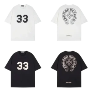 33 Chrome Hearts Logo Black T-Shirt view 5