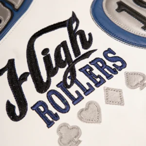 Pelle Pelle Winner Takes All Soda Club White and Blue Jacket view 7