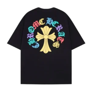Classic Chrome Hearts Cross Logo Black Short Sleeved T-Shirt