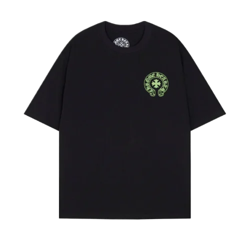 Classic Chrome Hearts Cross Logo Black Short Sleeved T-Shirt view 2