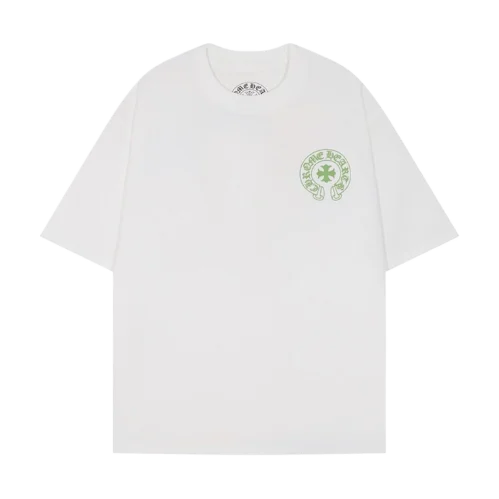 Classic Chrome Hearts Cross Logo White Short Sleeved Tee view 2