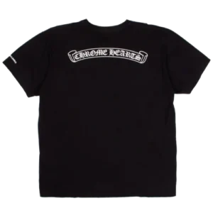 Chrome Hearts Black Scroll Logo Pocket T-Shirt