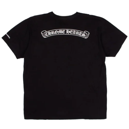 Chrome Hearts Black Scroll Logo Pocket T-Shirt