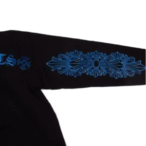 Chrome Hearts Blue Glitter Friends & Family Hoodie view 3