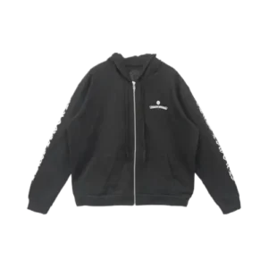 Chrome Hearts Black Zip Up Hoodie