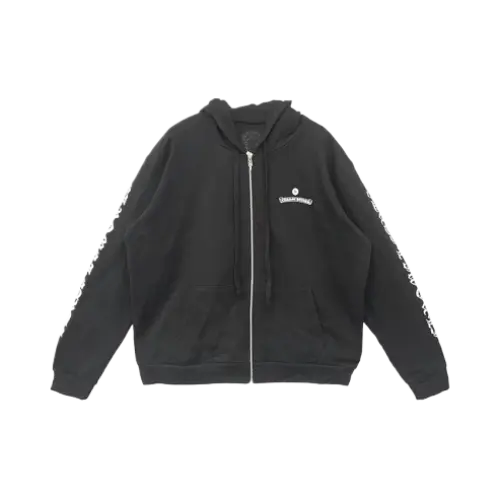 Chrome Hearts Black Zip Up Hoodie