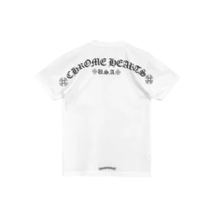 White chrome hearts logo shirt