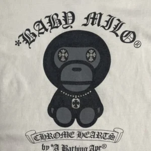 Bape x Chrome Hearts Baby Milo Tee view 3