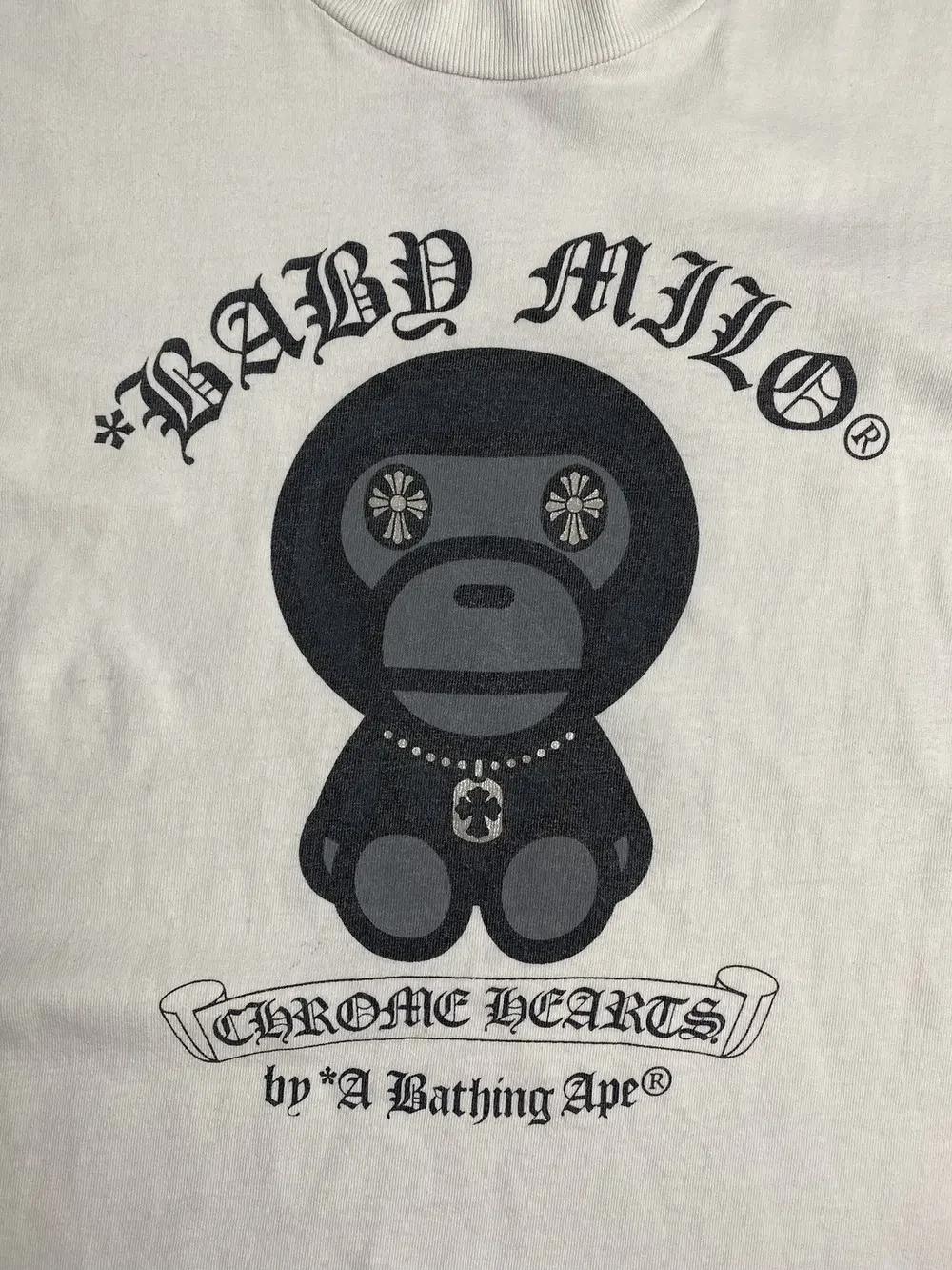 Bape x Chrome Hearts Baby Milo Tee view 3