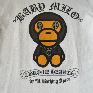 Bape x Chrome Hearts Baby Milo Tee view 3