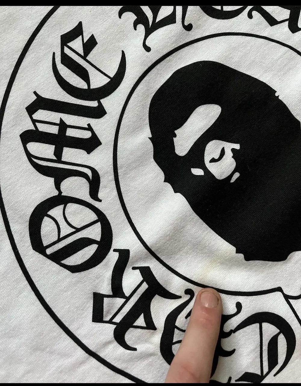 Bape x Chrome Hearts Logo Tee view 4