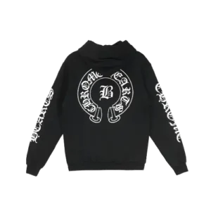Bella Hadid Chrome Hearts Black Hoodie view 2