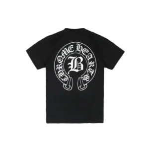 Black Chrome Hearts Shirt Horse Shoe logo
