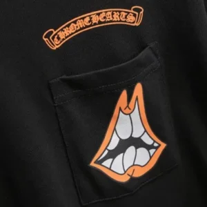Black Chrome Hearts Caution Tee view 5