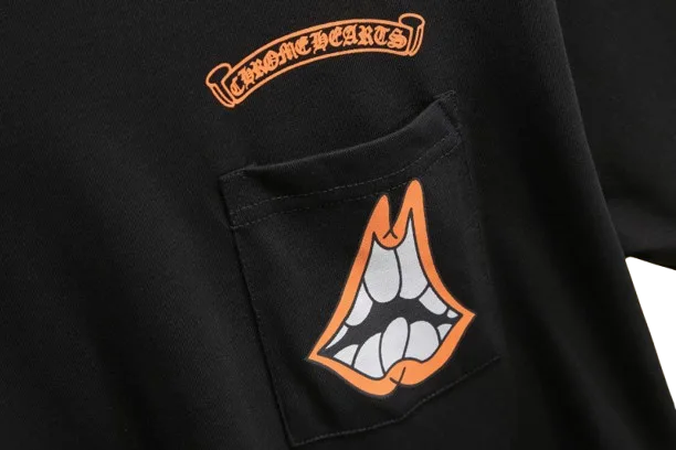 Black Chrome Hearts Caution Tee view 5