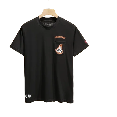 Black Chrome Hearts Caution Tee view 2