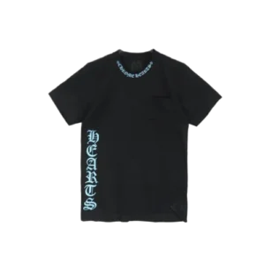 Blue Script Logo Short Sleeve T Shirt