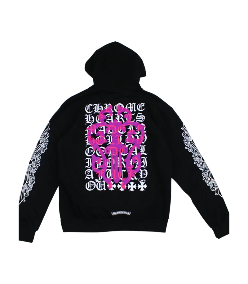 Eye Chart Pink Dagger Pullover Hoodie view 2