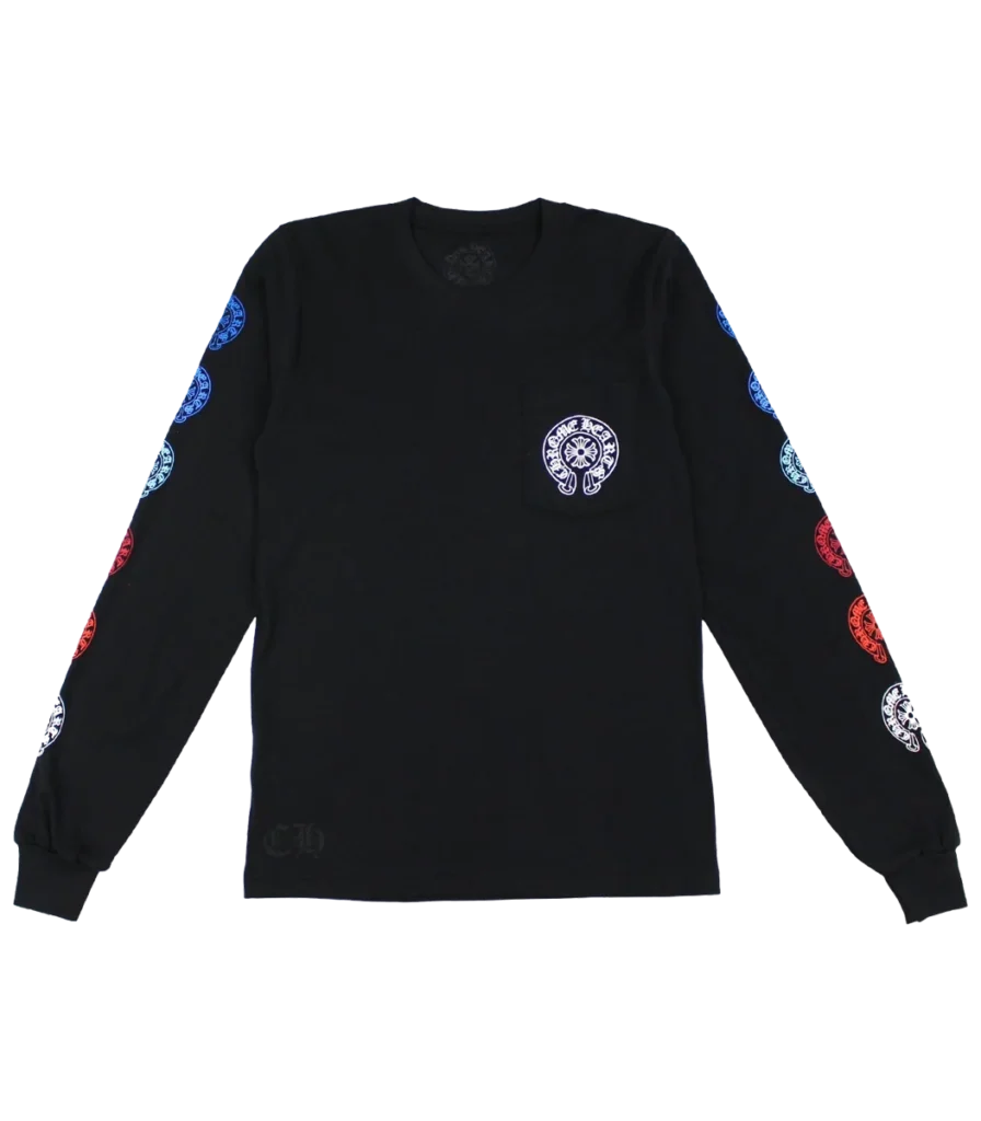 Multi Color Horseshoe Long Sleeve T Shirt