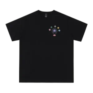 Classic Chrome Hearts Multi Logo and Lips Design Black Tee view 2