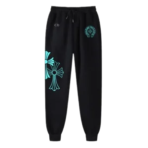 Chrome Hearts Blue Triple Cross Sweatpants/Joggers
