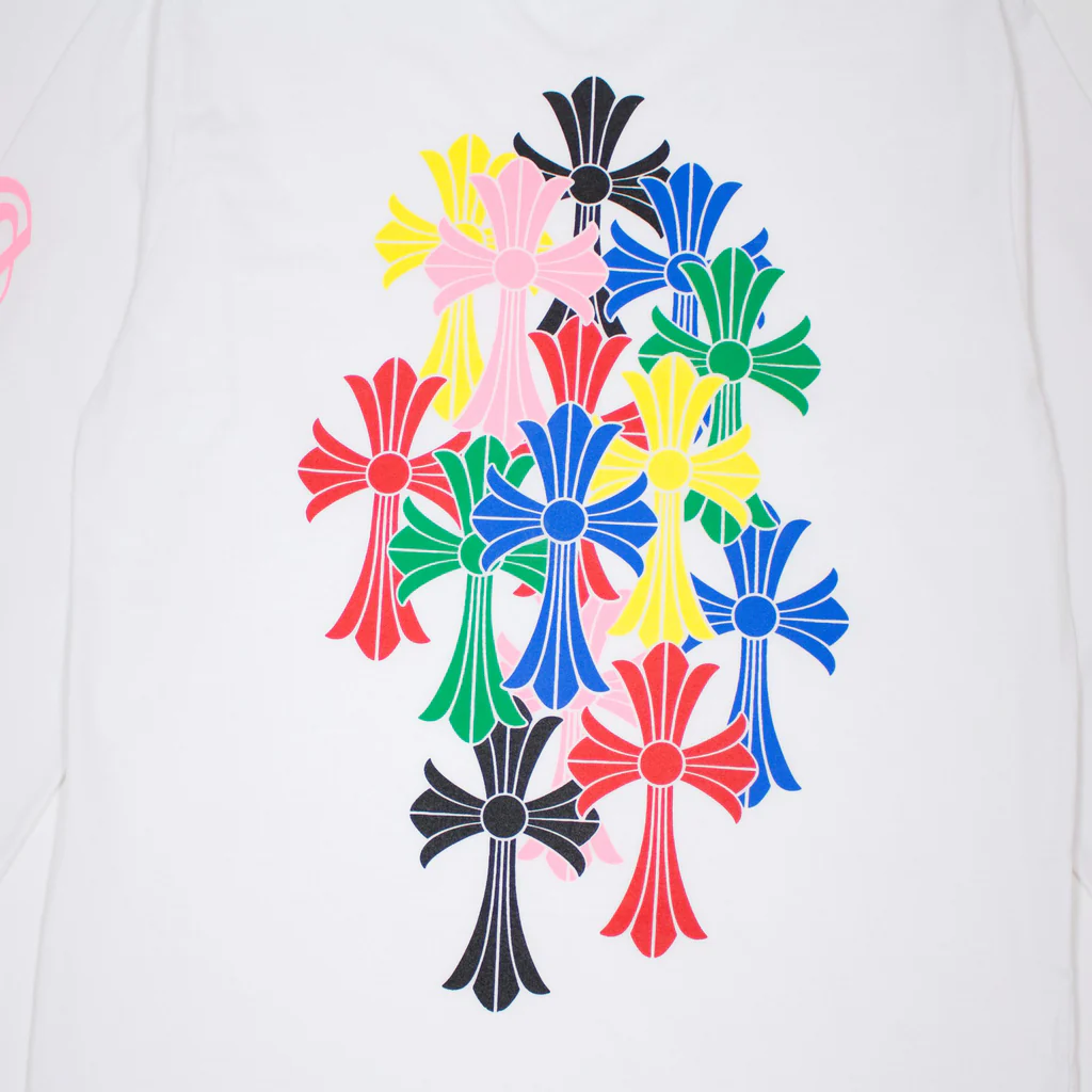 Chrome Hearts Multicolor Cross Long Sleeve T-Shirt view 3