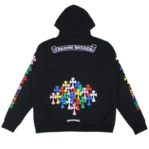 Chrome Hearts Multicolour Cemetry Logo Hoodie view 2