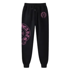 Chrome Hearts Pink Horse Shoe Sweatpants/Joggers