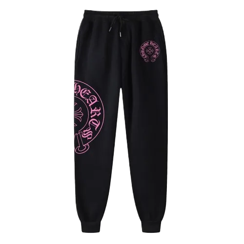 Chrome Hearts Pink Horse Shoe Sweatpants/Joggers