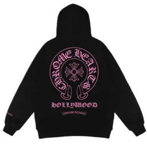 Chrome Hearts Pink Rare Horse Shoe Hoodie view 2