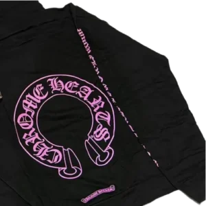 Chrome Hearts Pink Rare Horse Shoe Hoodie view 3