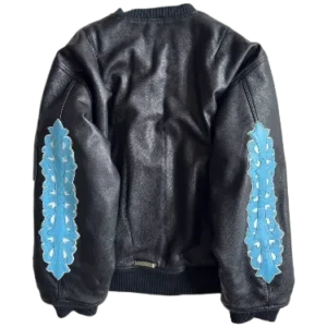 Limited St.Barth Leather Bomber Jacket Chrome Heart view 2