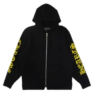 Chrome Hearts Yellow Embroidery Logo Cashmere Hoodie