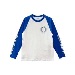 CH Horseshoe Logo Blue White Long Sleeve T-Shirt view 2
