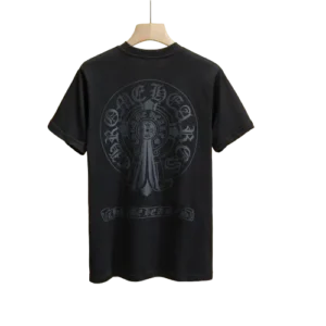 Casual Chrome Hearts Black Pocket T-Shirt