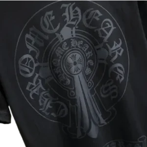 Casual Chrome Hearts Black Pocket T-Shirt view 3