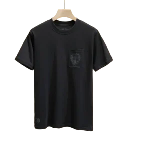 Casual Chrome Hearts Black Pocket T-Shirt view 2