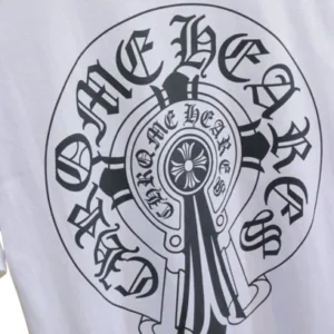 Casual Chrome Hearts White Pocket T-Shirt view 3