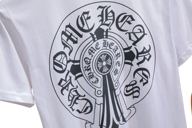 Casual Chrome Hearts White Pocket T-Shirt view 3