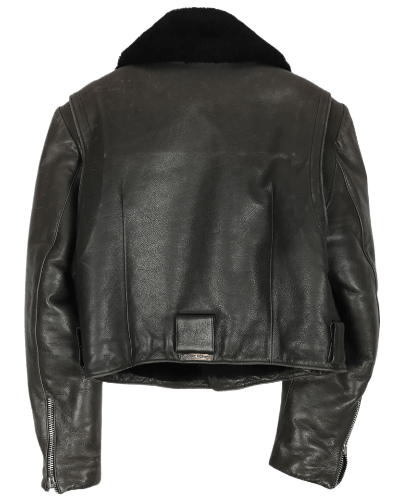 Black Cher's Custom Shearling Bomber Jacket | Chrome Hearts view 2