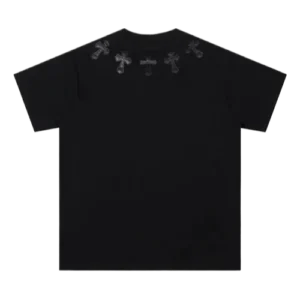 Chrome Hearts 5 Black Leather Patch T-Shirt view 2
