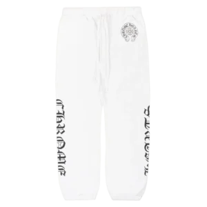 All Over Cross White Chrome Hearts Sweatpants