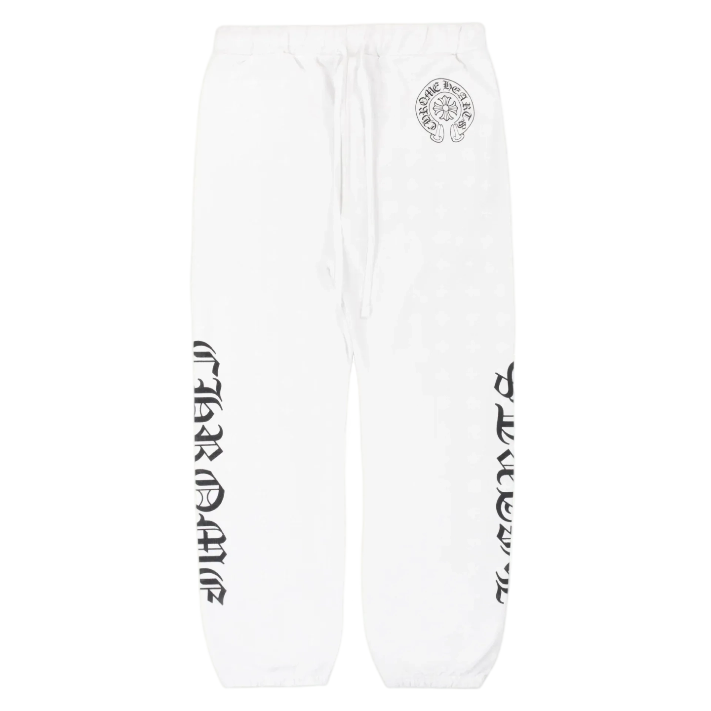 All Over Cross White Chrome Hearts Sweatpants