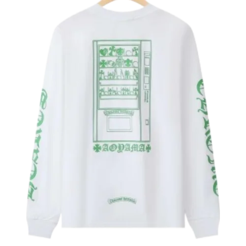 Chrome Hearts Aoyama Green Logo Long Sleeve T-Shirt